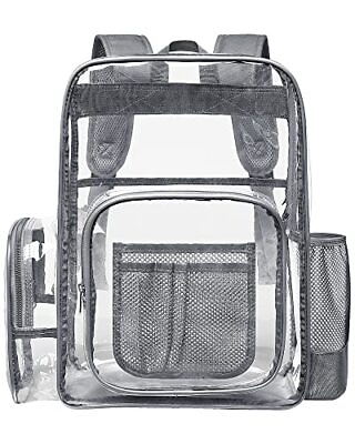 Cambond Clear Backpack Heavy Duty Transparent Backpacks for Adults Reinforced... $33.40