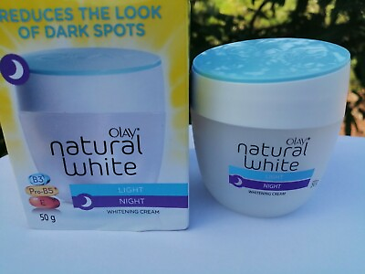 #ad OLAY NATURAL WHITE LightNight whitening cream B3Pro B5E 50g.