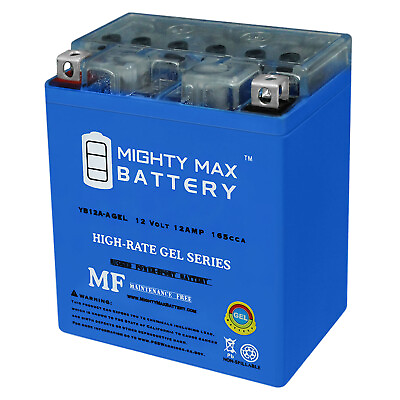 #ad Mighty Max 12V 12AH 165CCA GEL Battery Replaces Honda CB450SC Nighthawk T 82 86