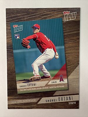 #ad 2019 TOPPS #TN 2 SHOHEI OHTANI 2018 NOW REVIEW LOS ANGELES ANGELS