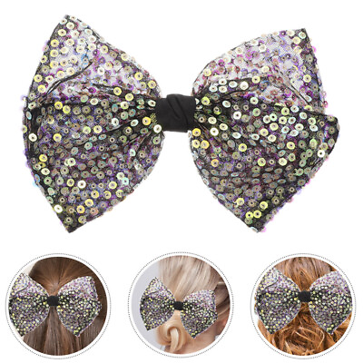 #ad Hair Bow Little Girls Bow Clip Sequins Bow Clip Cute for Birthday Performance