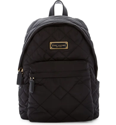 #ad Marc Jacobs Quilted Nylon Backpack NWT Black