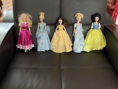 #ad Disney Princess Vintage Doll Lot 5 Vintage Disney Dolls