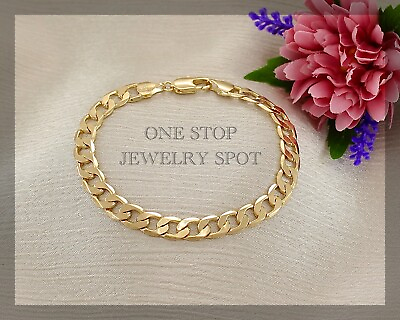 #ad Bracelet Gold Bracelet Women#x27;s Bracelet Special Men#x27;s Bracelet Curb Jewelry