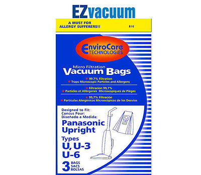 #ad Panasonic Upright Type U U3 U6 Micro Filtration Vacuum Cleaner Bags