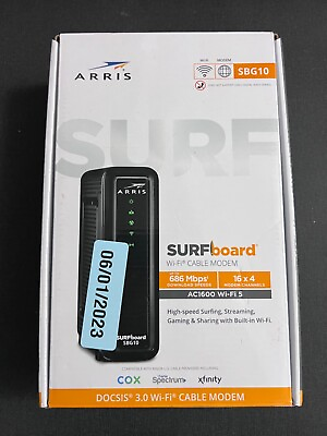 #ad ARRIS SURFboard SBG10 DOCSIS 3.0 16 x 4 Gigabit Cable Modem
