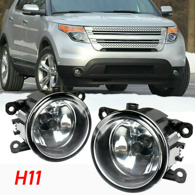 #ad 2pcs Right amp; Left Side Drive Side Fog Light H11 Bulbs 55w Lamp Car Accessories