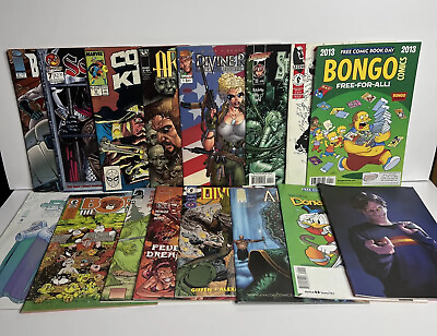 #ad Lot Of 16 Comic Books Assorted Comics Various Series