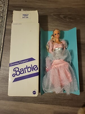 #ad Pretty pink vintage Evening Elegance Barbie 1990 not untied from package w shoes