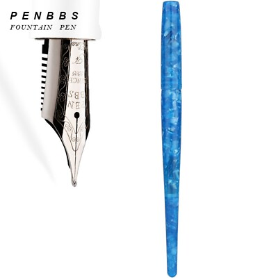#ad Penbbs 267 32SF Classic Long Tail Resin Fountain Pen Screw Fine Nib 0.5mm NEW#MJ
