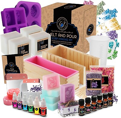 #ad Large Soap Making Kit DIY Kits for Adults and Kids Supplies Includes Soap Base