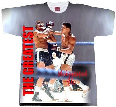 #ad MUHAMMAD ALI AT HIS EXCELLENCY T SHIRT. CASSIUS CLAY. BOXING TEESTHE GREATEST