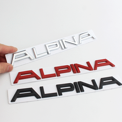 #ad BRAND NEW ALPINA trunk badge Badge Emblem For 3 5 7 X1 X3 X5 BLACK RED SILVER