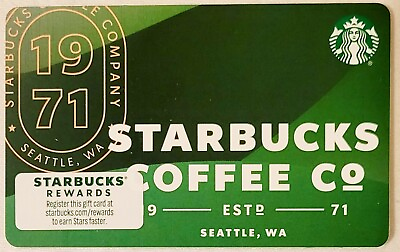 #ad NEW 2023 STARBUCKS 1971 COFFEE CO Gift Card #6310