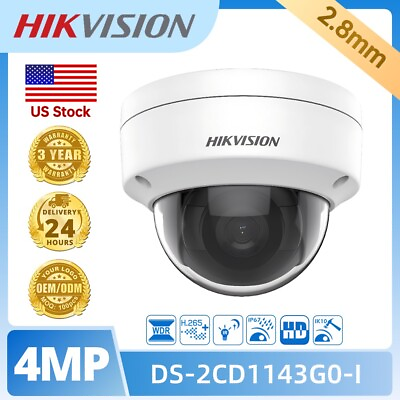 #ad Hikvision 4MP POE Smart IP Network Camera DS 2CD1143G0 I Light Range Up to 30m