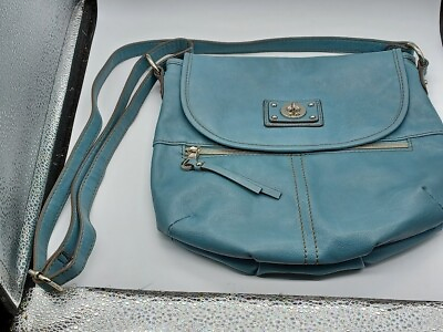 #ad #ad Relic Turquoise Blue Faux Leather Crossbody Purse