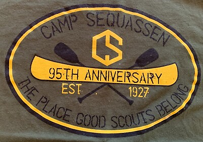 #ad VTG Camp Sequassen the place Good Scouts Belong T shirt 95th Anniversary BSOA