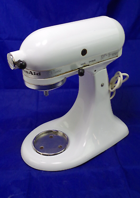 #ad KitchenAid Classic 4.5 qt. Tilt Head Stand Mixer White K45SSWH W Attachments