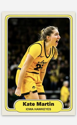 #ad Kate Martin ACEO Iowa Hawkeyes Basketball Card WNCAA Girls Basketball