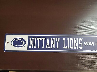 #ad New NCAA Penn State Nittany Lions Way Street Sign 3.75x19 By Wincraft