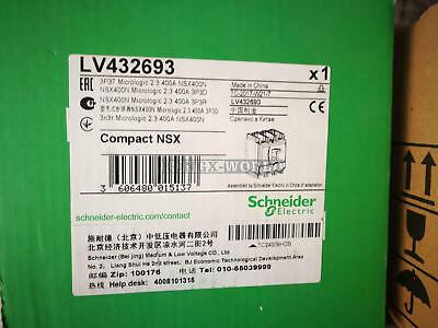 #ad LV432693 Schneider 3P 400A MIC2.3 NSX400N Circuit Breaker NEW IN BOX Spot Goods