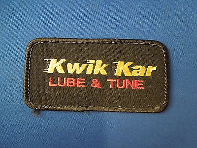 #ad Kwik Kar Lube and Tune Uniform Advertising Embroidered Iron On Patch