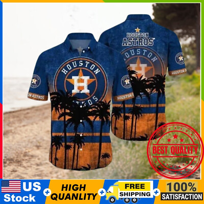 #ad Baseball Lover Aloha On The Beach Shirt Gift Houston Astros Aloha Hawaiian Shirt