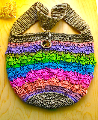 #ad Ukrainian crossbody bag Eco friendly bag Crochet tote Colourful handbag