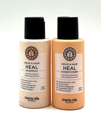 #ad Maria Nila Head amp; Hair Heal Smoothing Shampoo amp; Conditioner 3.4 oz Duo 100%Vegan