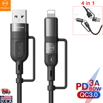 #ad 4 in 1 Multi Fast Charging Cable USB C Charging Type C to Type C USB Charger
