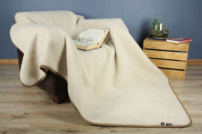 #ad Merino Wool Pure Blanket WOOLMARK 100% Warm Throw