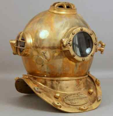#ad Antique Diving Helmet US Navy Mark V Divers Helmet Christmas Gift Deep Diving