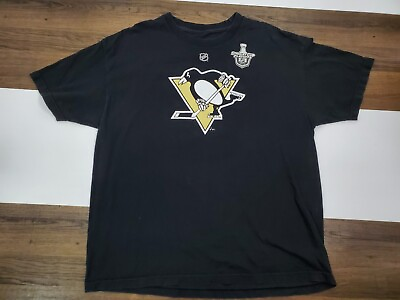 #ad Mens Size XL Reebok Pittsburgh Penguins Hockey Shirt Tee #87 Crosby