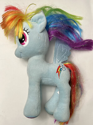 #ad 2014 Ty Sparkle My Little Pony Rainbow Dash 12” Plush Stuffed Animal Aurora