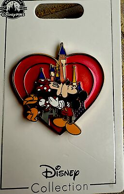 #ad DISNEY Parks PIN TRADING MICKEY amp; MINNIE MOUSE KISSING NEW as