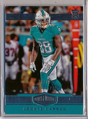 #ad LEONTE CARROO 2016 Plates amp; Patches SP Rookie Base 79 Miami Dolphins RC