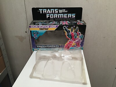 Transformers G1 1987 SNAPTRAP BOX bubble only empty Piranacon $119.00