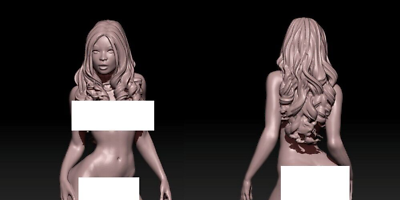 #ad 1 24 resin figures model Models beautiful girls Unassembled Unpainted