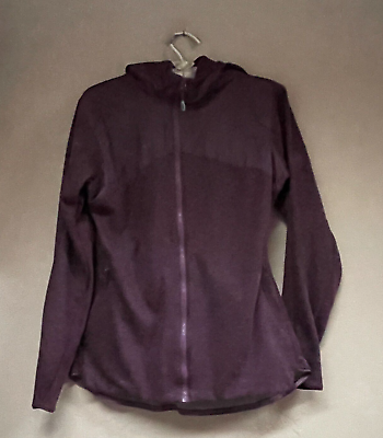 #ad Mammut Swiss Design Womens Zip Up Hoodie Jacket Small Purple Zip Pockets Outdoor