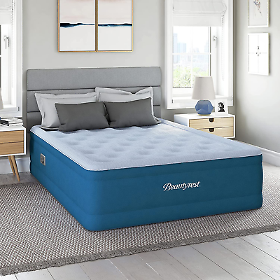 #ad Comfort plus Air Bed Mattress with Built In Pump and Plush Cooling Topper 17quot; F