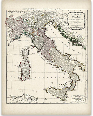 #ad 1794 Italy Map: Vintage Cartography for Antique Enthusiasts amp; History Buffs 11