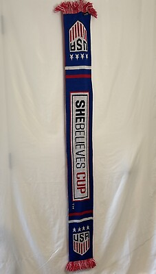 #ad SheBelieves Cup Team USA United States Womens Football Soccer Winter Scarf