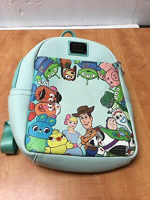 #ad Disney Pixar Loungefly Backpack with Toy Story Characters 12quot; x 9quot; x 4quot;