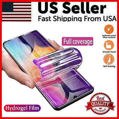 #ad HYDROGEL Screen Protector For Samsung Galaxy S24 S23 S22 Ultra S21 S20 Plus Note