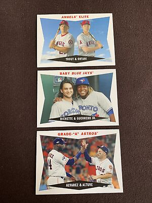 #ad 2020 Topps Archives Mike Trout Shohei Ohtani Angels Elite amp; Baby Blue Jays