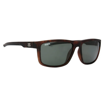 #ad Calcutta Banks Polarized Sunglasses Matte Tortoise Frame Gray Lens