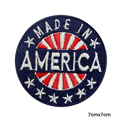 #ad Made in America Patch Proud American patch Embroidered Iron on patch