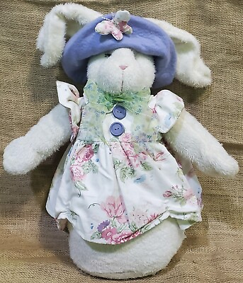 #ad JC Penney Home Collection Weighted White Bunny Rabbit Plush Easter dress Toy 20quot;