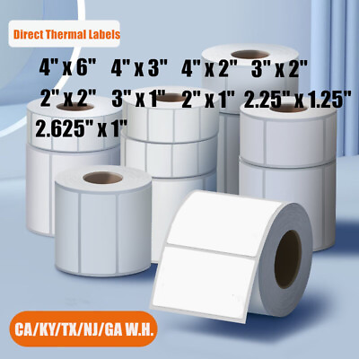 #ad 2x1 2x2 4x6 3x1 3x2 4x3 2.25x1.25 4x2 2.625x1 Direct Thermal Shipping FBA Labels