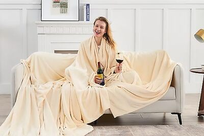 #ad Commollis Oversized King Fleece Blanket 120x120 Inches A Whole Giant Huge
